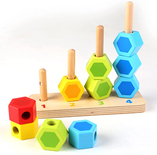 Juego de Bloques Apilar y Contar Hape