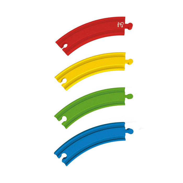 Pack de Vías para Trenes Arcoiris Hape Juguete Encastrable