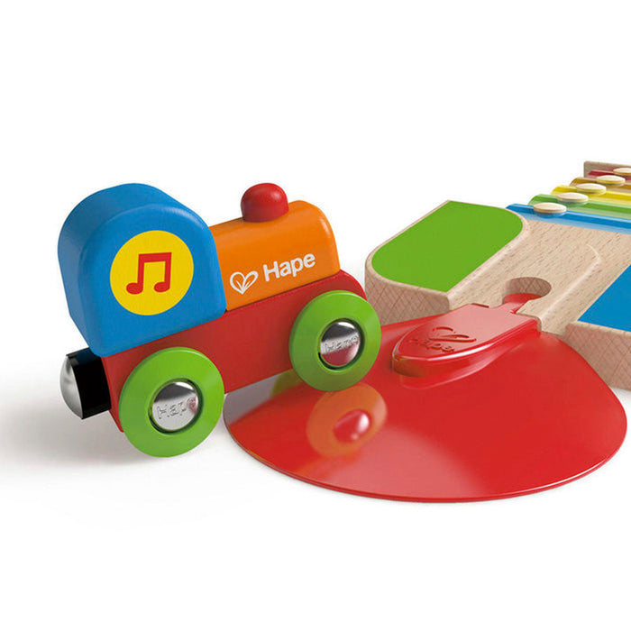 Tren y Vía Melódica de Xilófono Hape Instrumento Musical de Juguete