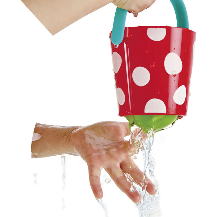 Juego de Baldes Alegres Hape Juguete para el Baño
