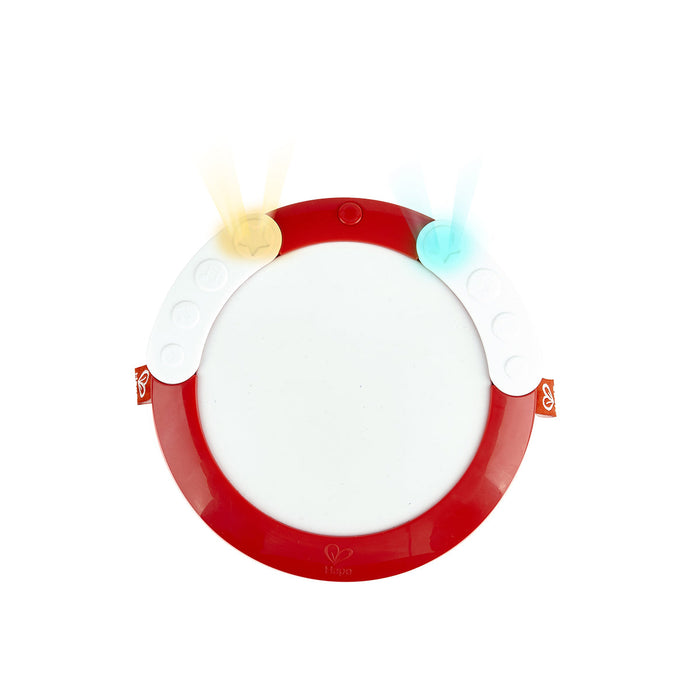Tambor para Bebés con Luces Hape Instrumento Musical de Juguete a Pilas