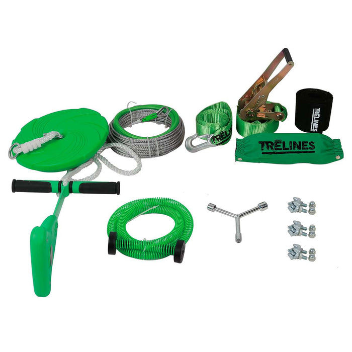 Tirolesa 30 m con Sistema de Freno Quickset Treline Hape